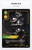 Graded - Leona, Radiant Dawn (Overnumbered) — Grade 9.5 graded overlay