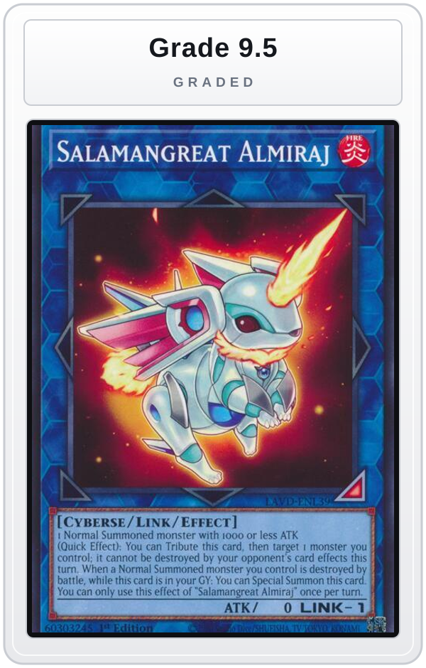 Graded - Salamangreat Almiraj — Grade 9.5 graded overlay