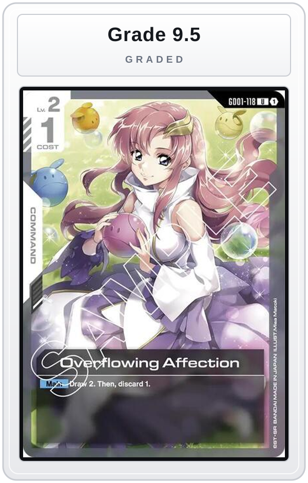 Graded - Overflowing Affection — Grade 9.5 graded overlay