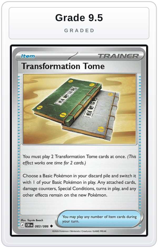 Graded - Transformation Tome — Grade 9.5 graded overlay