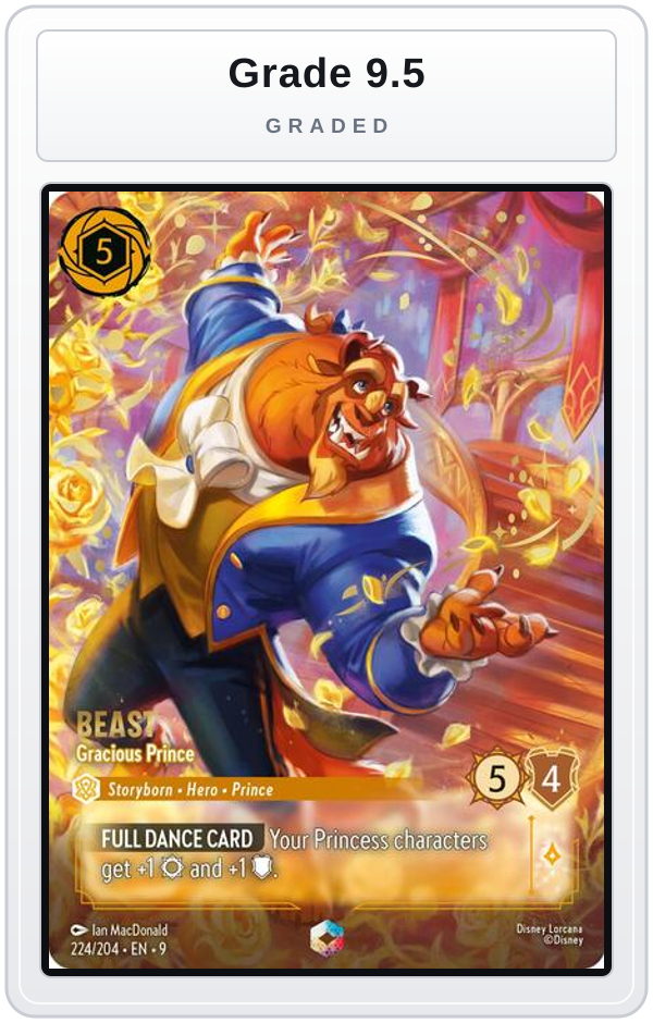 Graded - Beast - Gracious Prince (Enchanted) — Grade 9.5 graded overlay