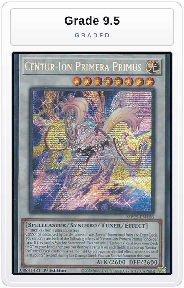 Graded - Centur-Ion Primera Primus — Grade 9.5 graded overlay
