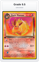 Graded - Dark Flareon — Grade 9.5 graded overlay