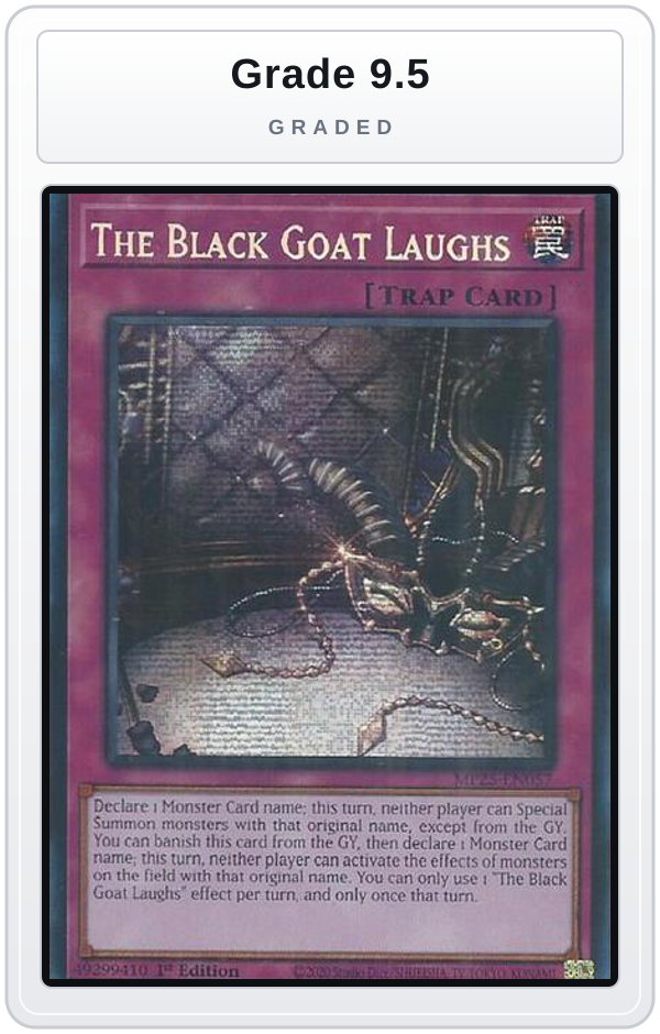 Graded - The Black Goat Laughs — Grade 9.5 graded overlay