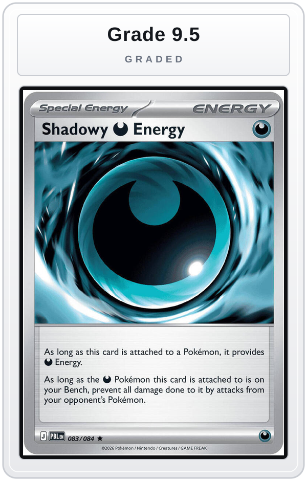Graded - Shadowy Darkness Energy — Grade 9.5 graded overlay