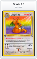 Graded - Dragonite (19) — Grade 9.5 graded overlay