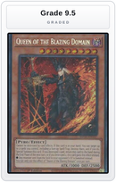 Graded - Queen of the Blazing Domain — Grade 9.5 graded overlay