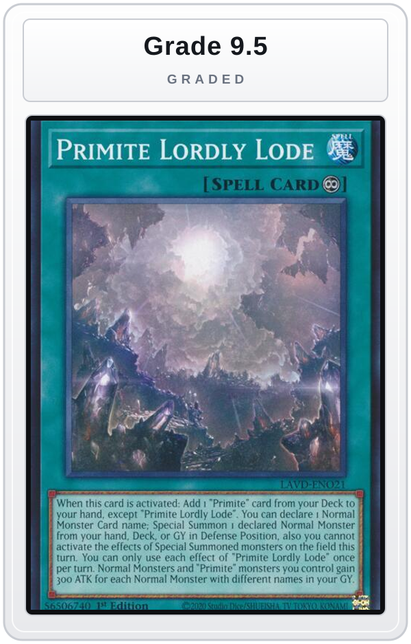 Graded - Primite Lordly Lode — Grade 9.5 graded overlay