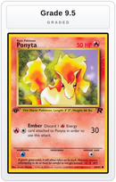 Graded - Ponyta — Grade 9.5 graded overlay