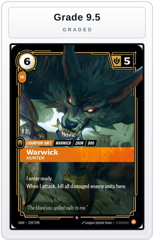 Graded - Warwick - Hunter — Grade 9.5 graded overlay
