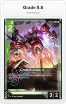 Graded - Char's Zaku II — Grade 9.5 graded overlay