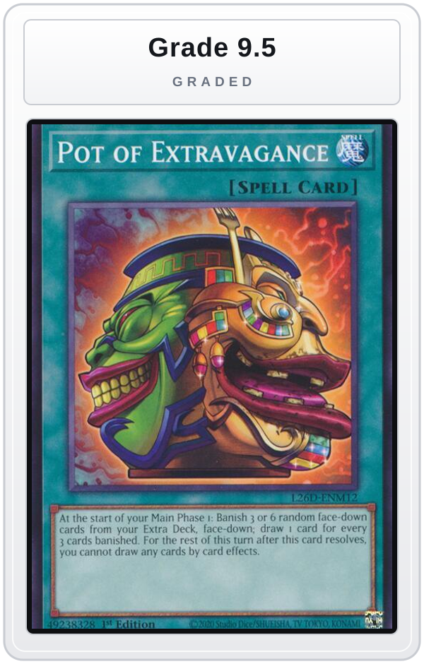 Graded - Pot of Extravagance — Grade 9.5 graded overlay