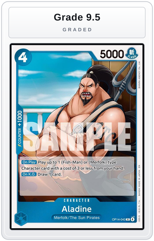 Graded - Aladine — Grade 9.5 graded overlay