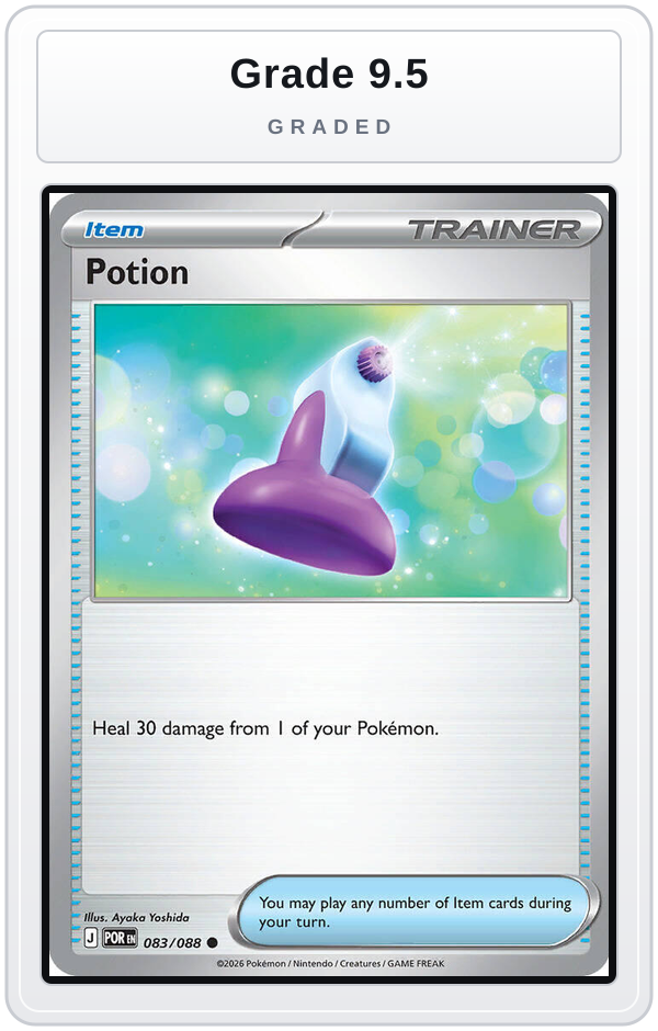 Graded - Potion — Grade 9.5 graded overlay