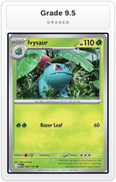Graded - Ivysaur - 002/132 — Grade 9.5 graded overlay
