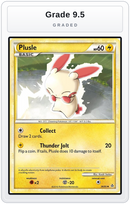Graded - Plusle — Grade 9.5 graded overlay