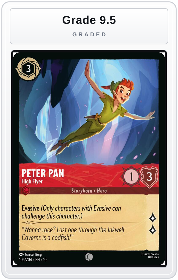 Graded - Peter Pan - High Flyer — Grade 9.5 graded overlay