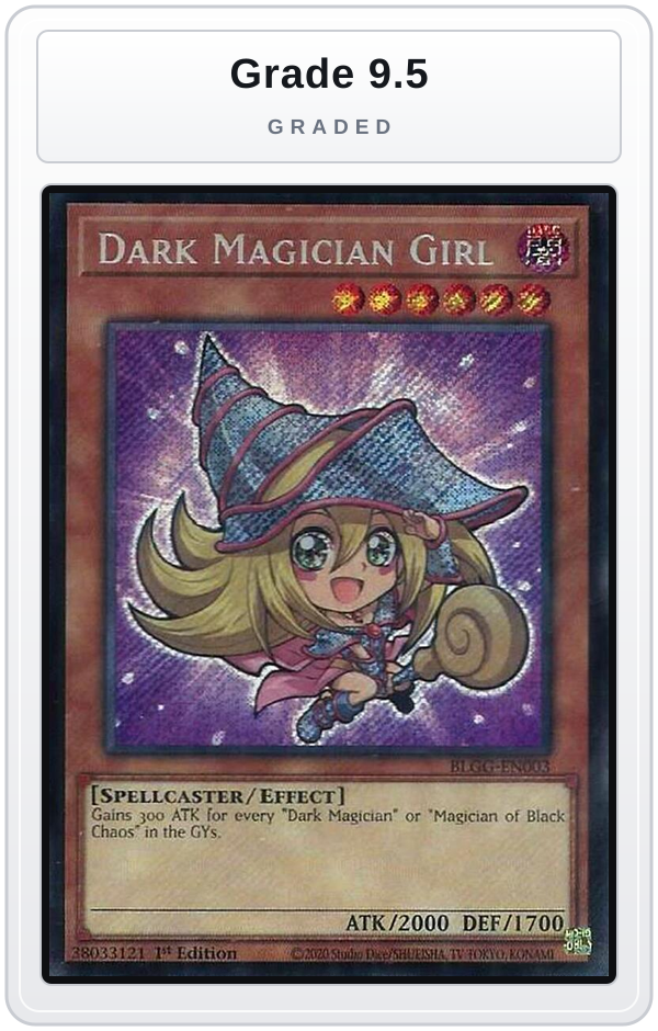 Graded - Dark Magician Girl — Grade 9.5 graded overlay