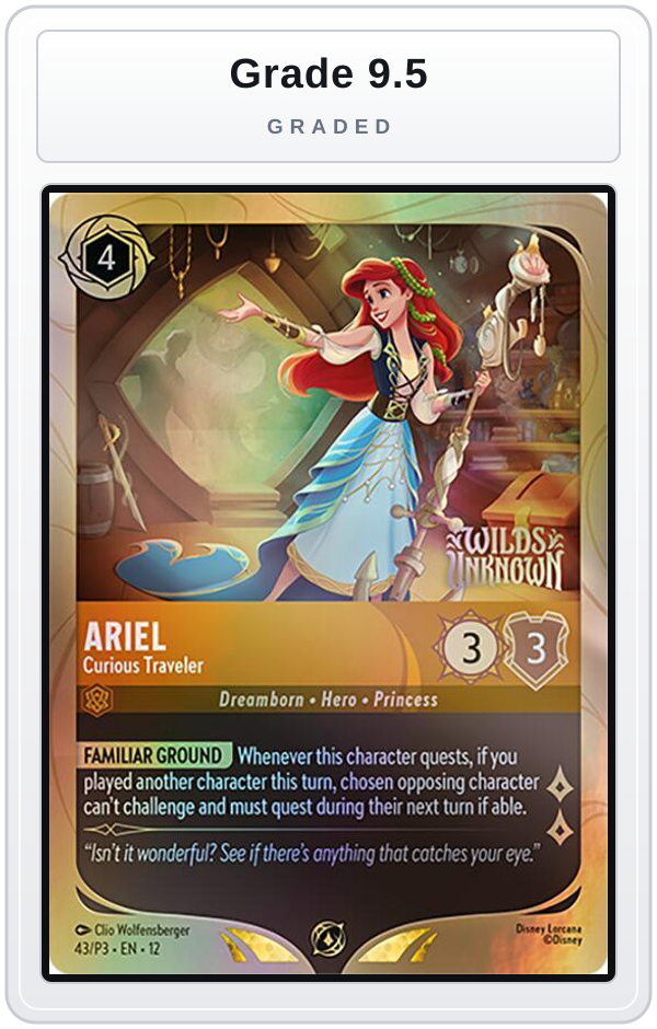 Graded - Ariel - Curious Traveler — Grade 9.5 graded overlay