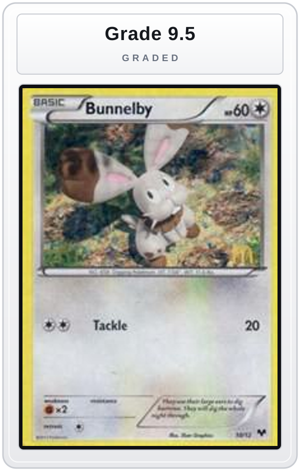 Graded - Bunnelby - 10/12 — Grade 9.5 graded overlay