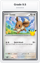 Graded - Eevee - 117/128 — Grade 9.5 graded overlay