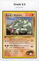 Graded - Brock's Rhyhorn (22) — Grade 9.5 graded overlay