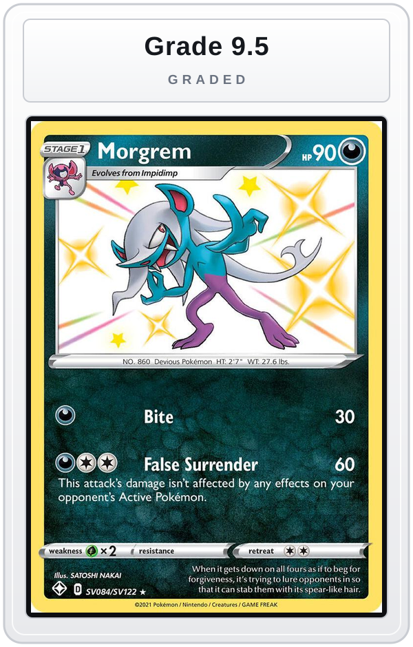 Graded - Morgrem — Grade 9.5 graded overlay