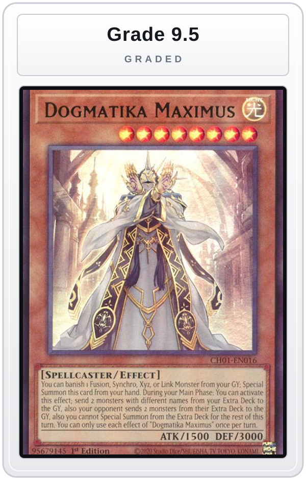 Graded - Dogmatika Maximus — Grade 9.5 graded overlay