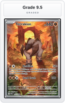 Graded - Terrakion - 135/086 — Grade 9.5 graded overlay