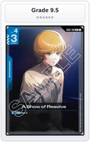 Graded - A Show of Resolve — Grade 9.5 graded overlay
