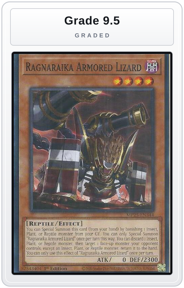 Graded - Ragnaraika Armored Lizard — Grade 9.5 graded overlay