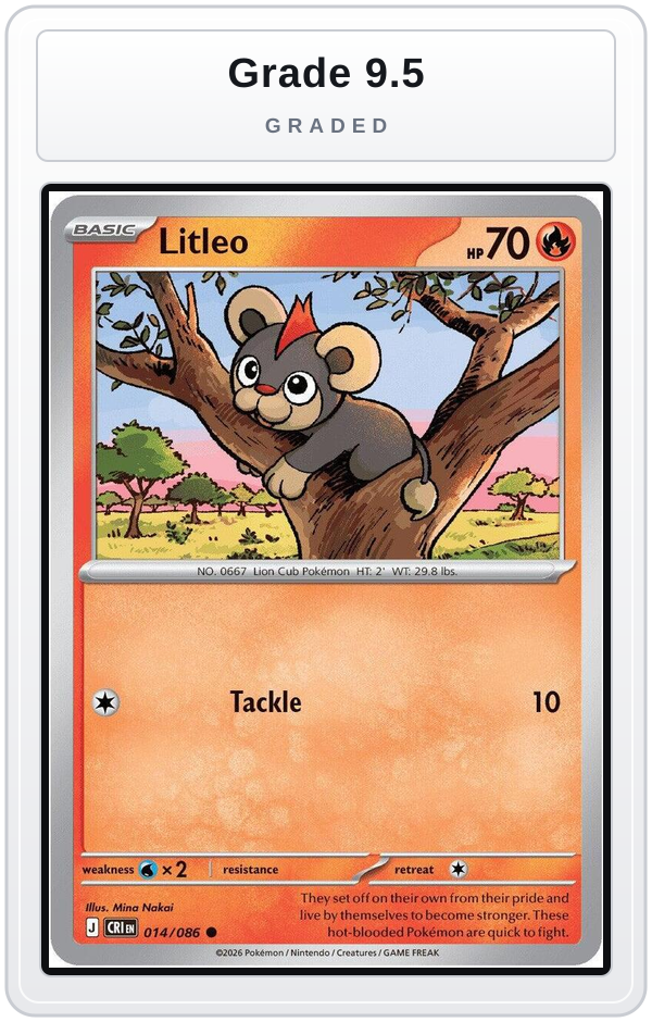 Graded - Litleo — Grade 9.5 graded overlay