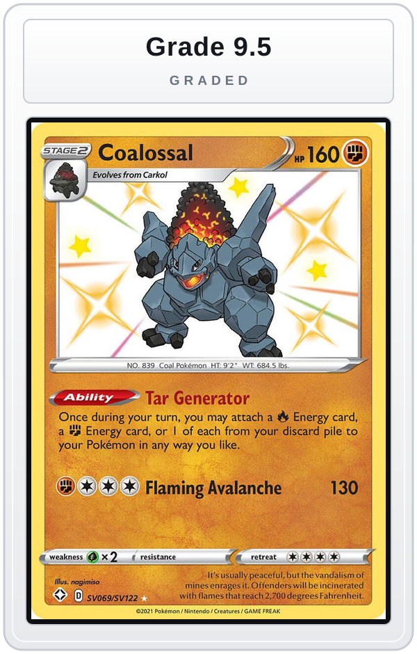 Graded - Coalossal — Grade 9.5 graded overlay