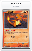 Graded - Charmander — Grade 9.5 graded overlay