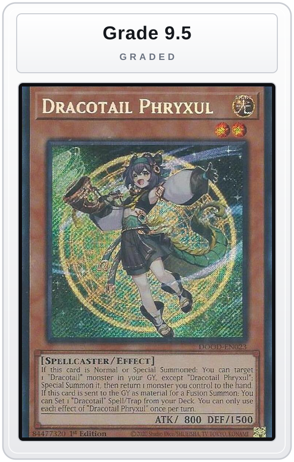 Graded - Dracotail Phryxul — Grade 9.5 graded overlay