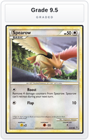 Graded - Spearow — Grade 9.5 graded overlay