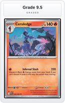 Graded - Ceruledge — Grade 9.5 graded overlay