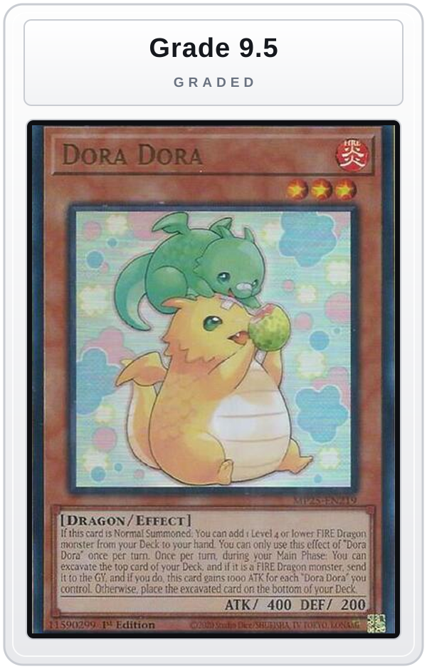 Graded - Dora Dora — Grade 9.5 graded overlay