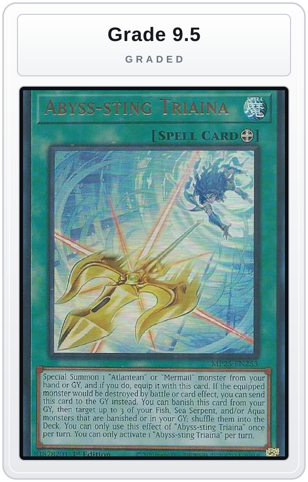 Graded - Abyss-sting Triaina — Grade 9.5 graded overlay