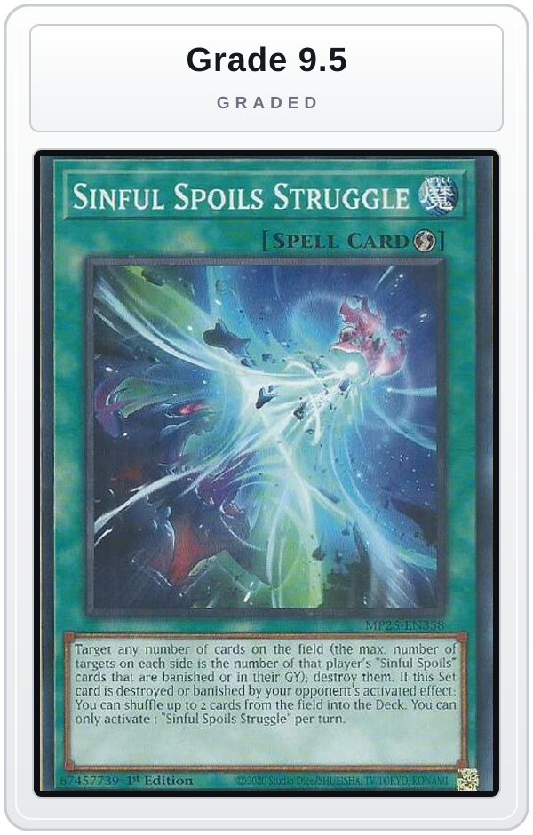 Graded - Sinful Spoils Struggle — Grade 9.5 graded overlay