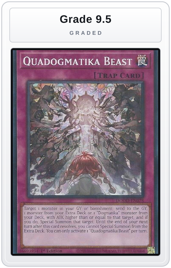 Graded - Quadogmatika Beast — Grade 9.5 graded overlay