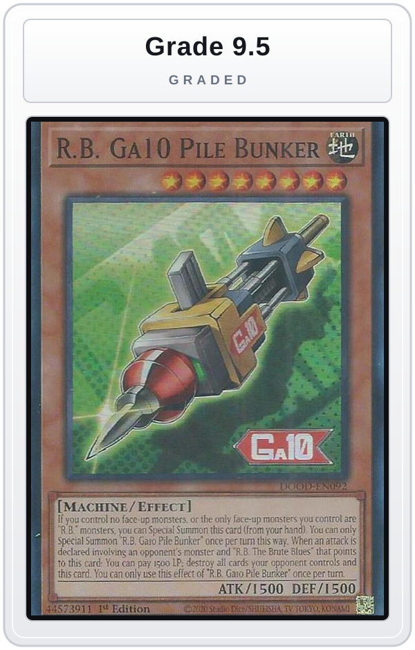 Graded - R.B. Ga10 Pile Bunker — Grade 9.5 graded overlay