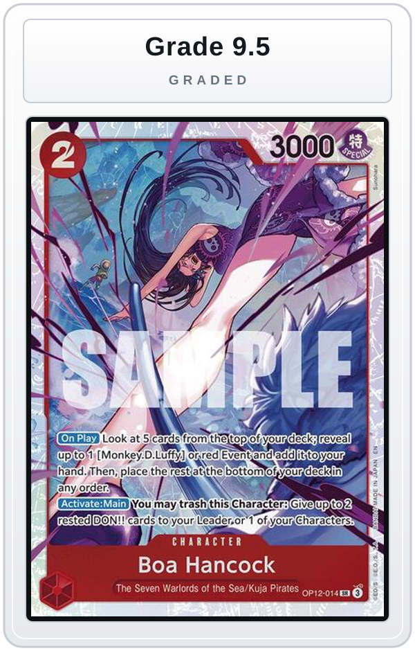 Graded - Boa Hancock — Grade 9.5 graded overlay