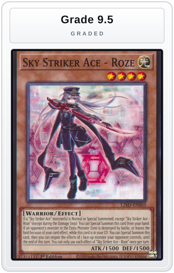 Graded - Sky Striker Ace - Roze — Grade 9.5 graded overlay