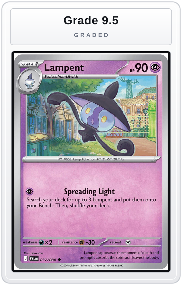 Graded - Lampent — Grade 9.5 graded overlay