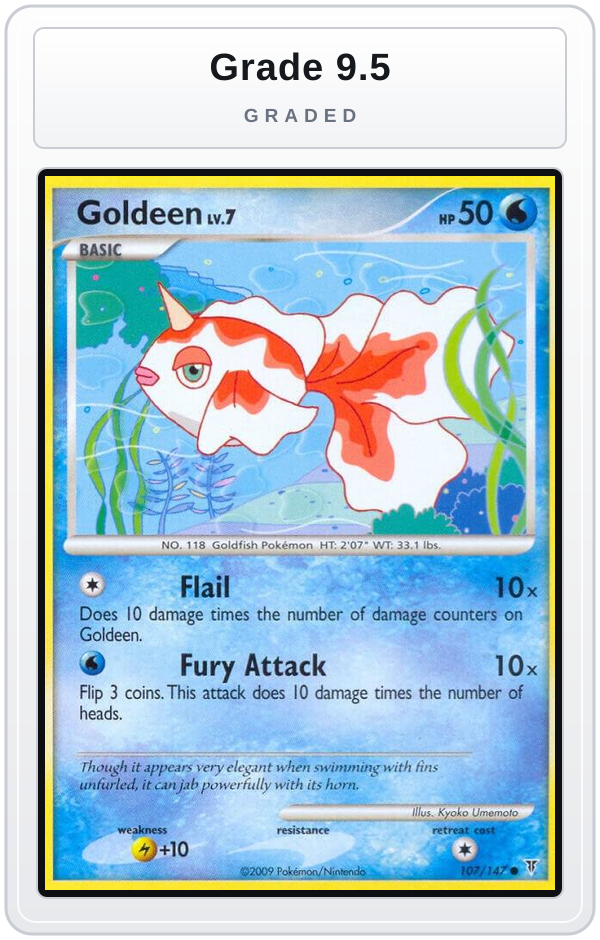 Graded - Goldeen — Grade 9.5 graded overlay