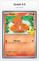 Graded - Vulpix — Grade 9.5 graded overlay