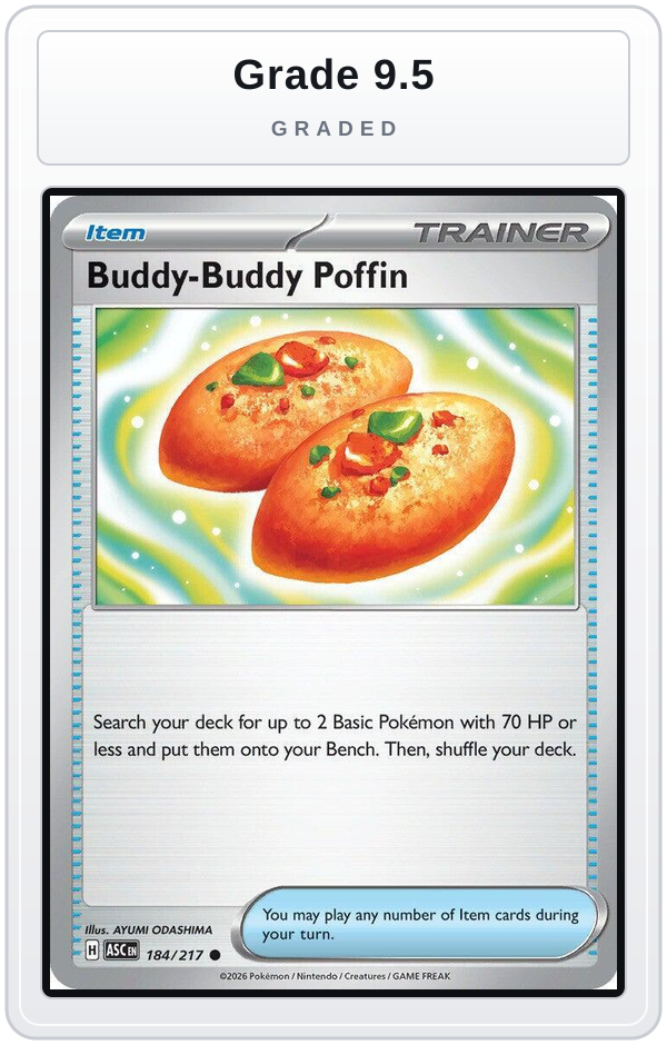 Graded - Buddy-Buddy Poffin — Grade 9.5 graded overlay