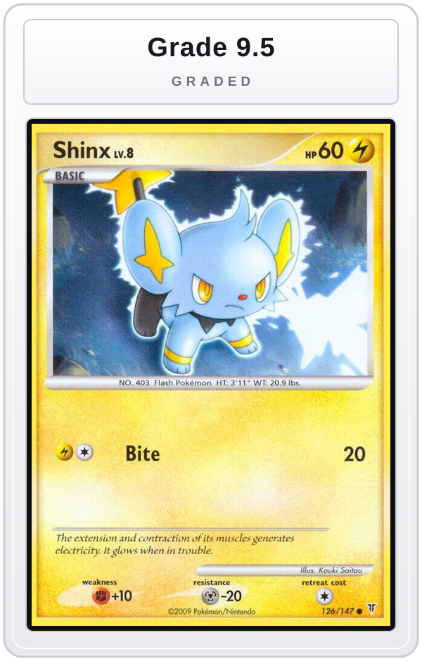 Graded - Shinx — Grade 9.5 graded overlay