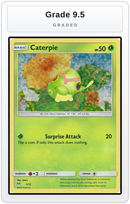 Graded - Caterpie - 1/12 — Grade 9.5 graded overlay